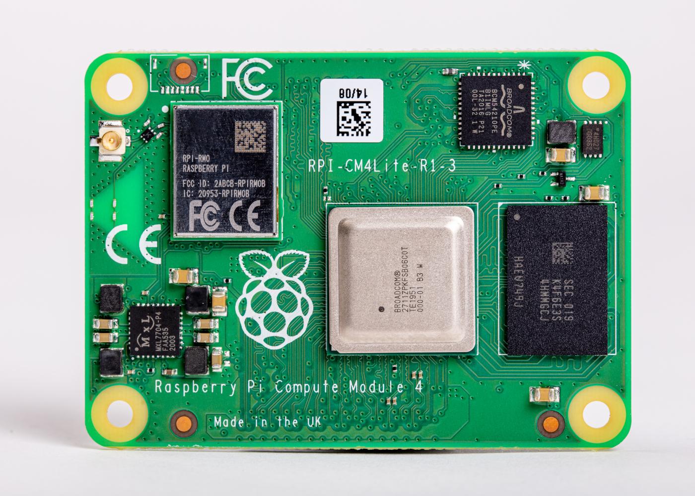 Raspberry Pi Compute Module 4 4GB RAM, Lite, WLAN + BT - Bild 1 von 1