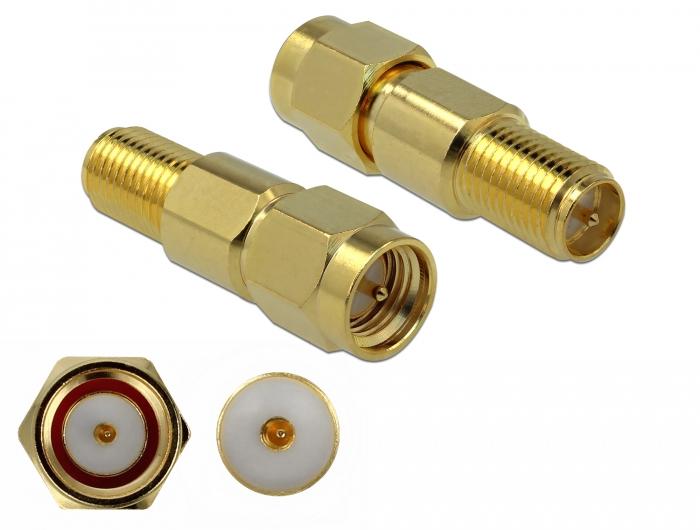 20 cm Pigtail Adapterkabel; TS9 Stecker auf RP-SMA Buchse vergoldet